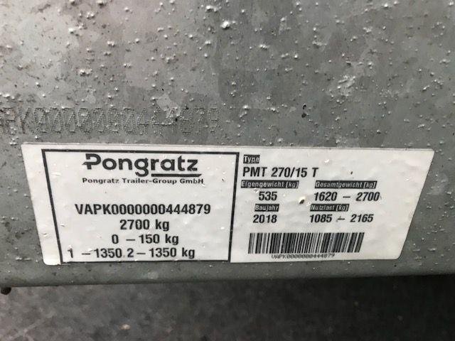 Remorque porte engins Pongratz PMT 270/15 T / 2,7 Tonnes – Image 15