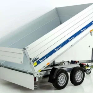 Benne basculante 3 voies Debon 180×306 2,6 t | Pompe électrique | BWA-Neuf